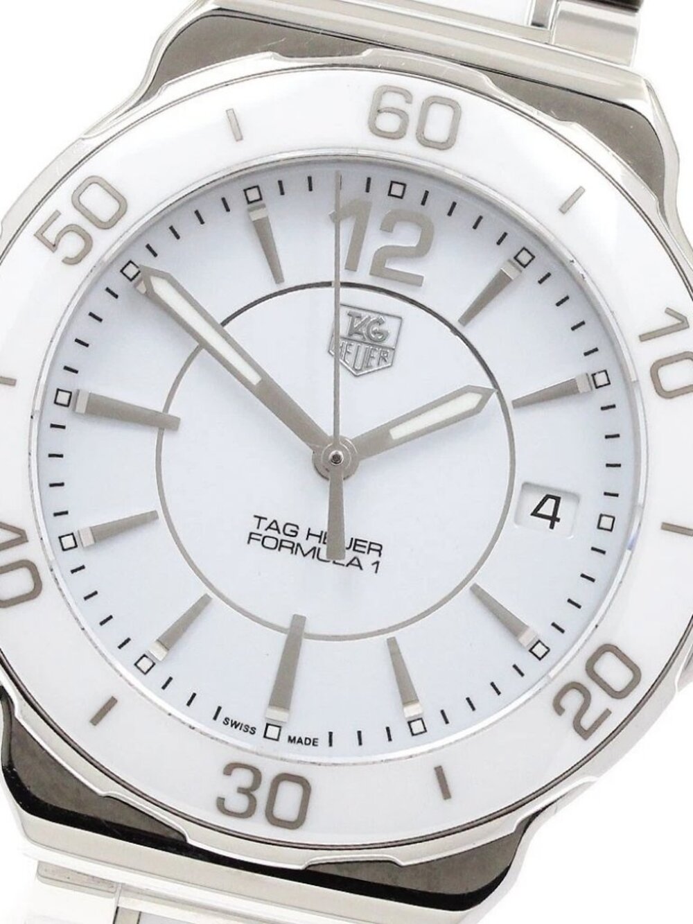 TAG HEUER Formula 1 WAH1211 Date white Dial Quartz Ladies Watch_934022